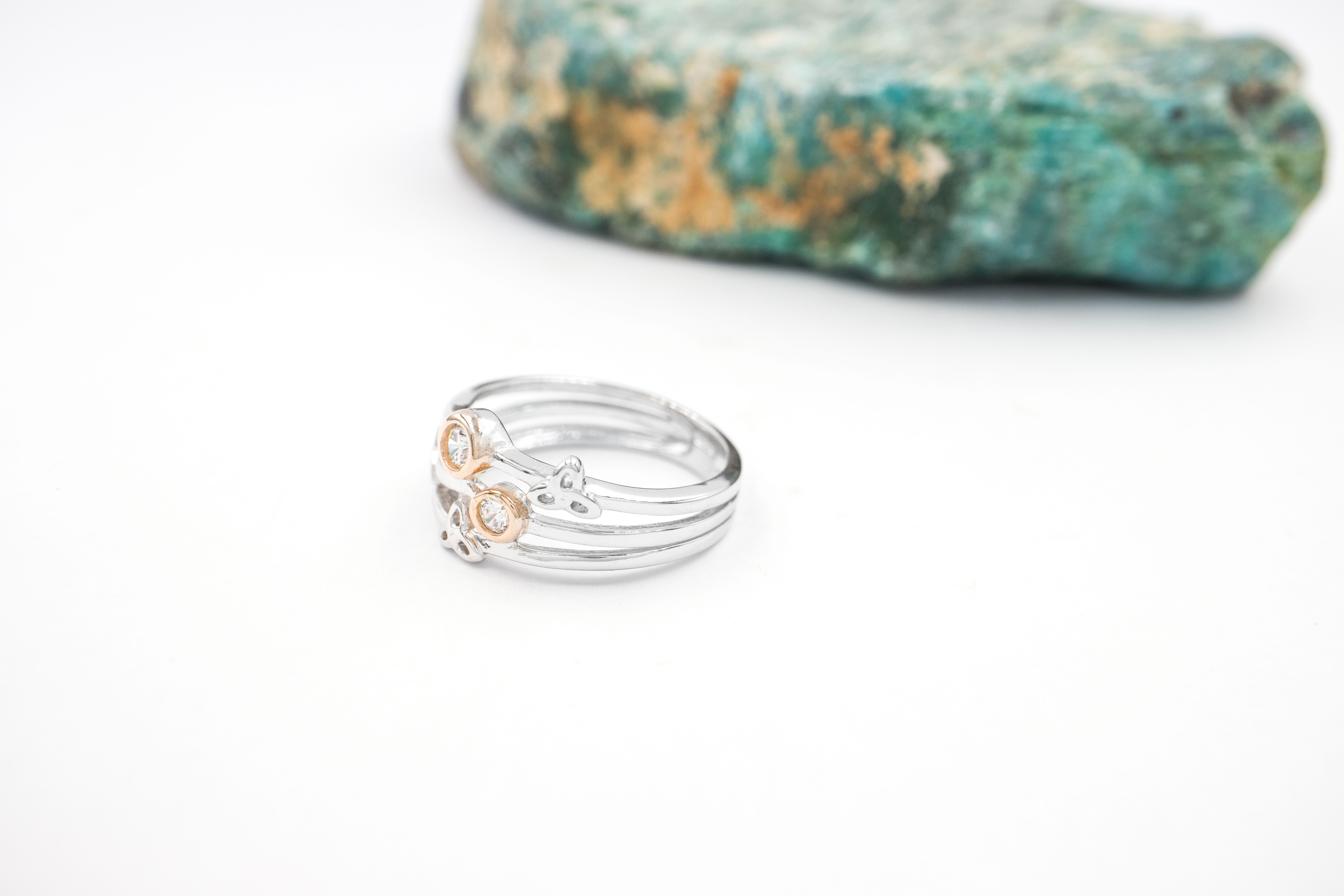 Authentic Sterling Silver Trinity Knot Ring For Women