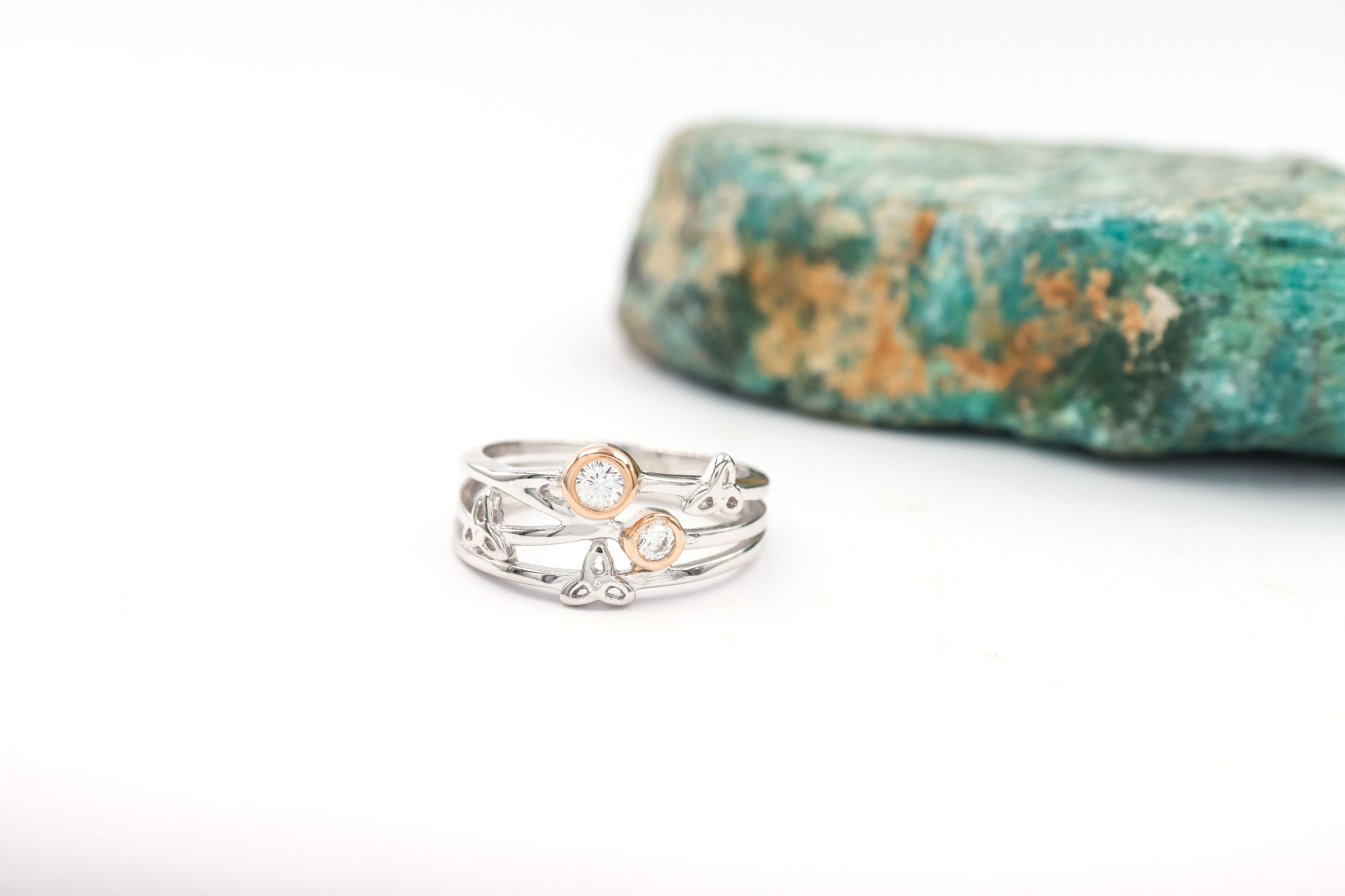 Striking Sterling Silver Trinity Knot Gift Set For Women