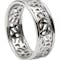 Heavy Sterling Silver Open Trinity Knots Wedding Ring with Trim - Gallery