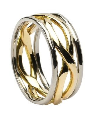 10K Yellow Gold & White Gold - 8.8mm
