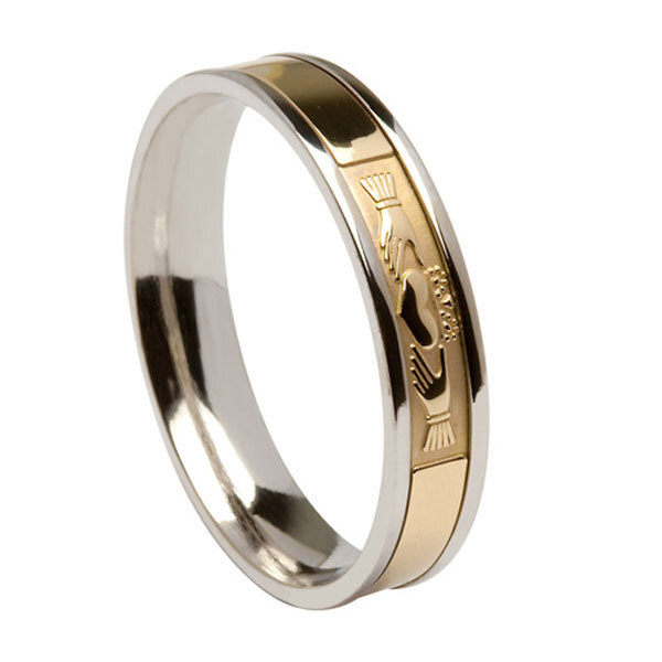 Claddagh band hot sale