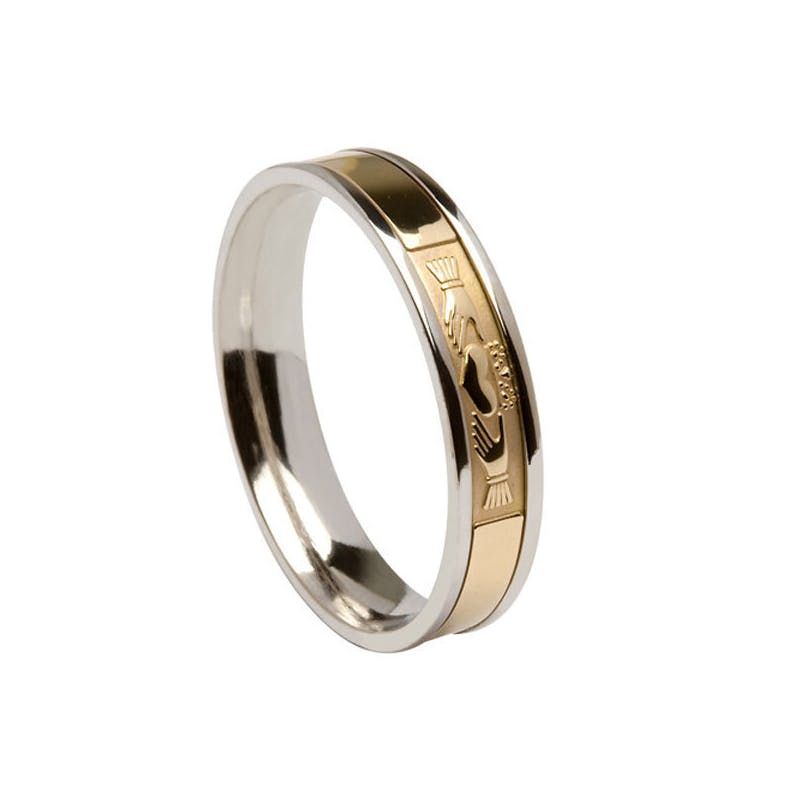 Narrow Comfort Fit Claddagh Band