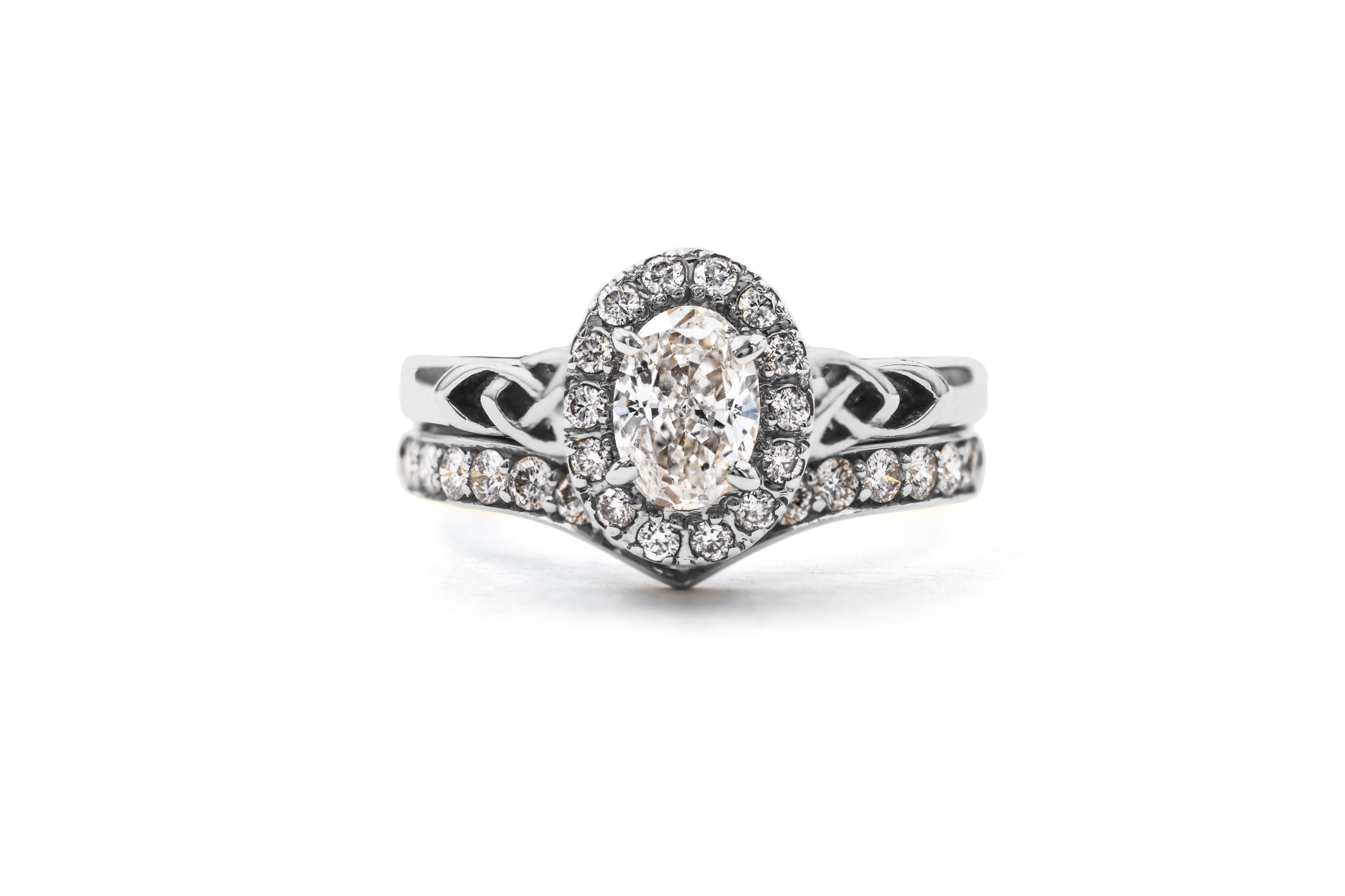 Irish Platinum 950 Trinity Knot 0.50ct Lab Grown Diamond Engagement Ring For Women