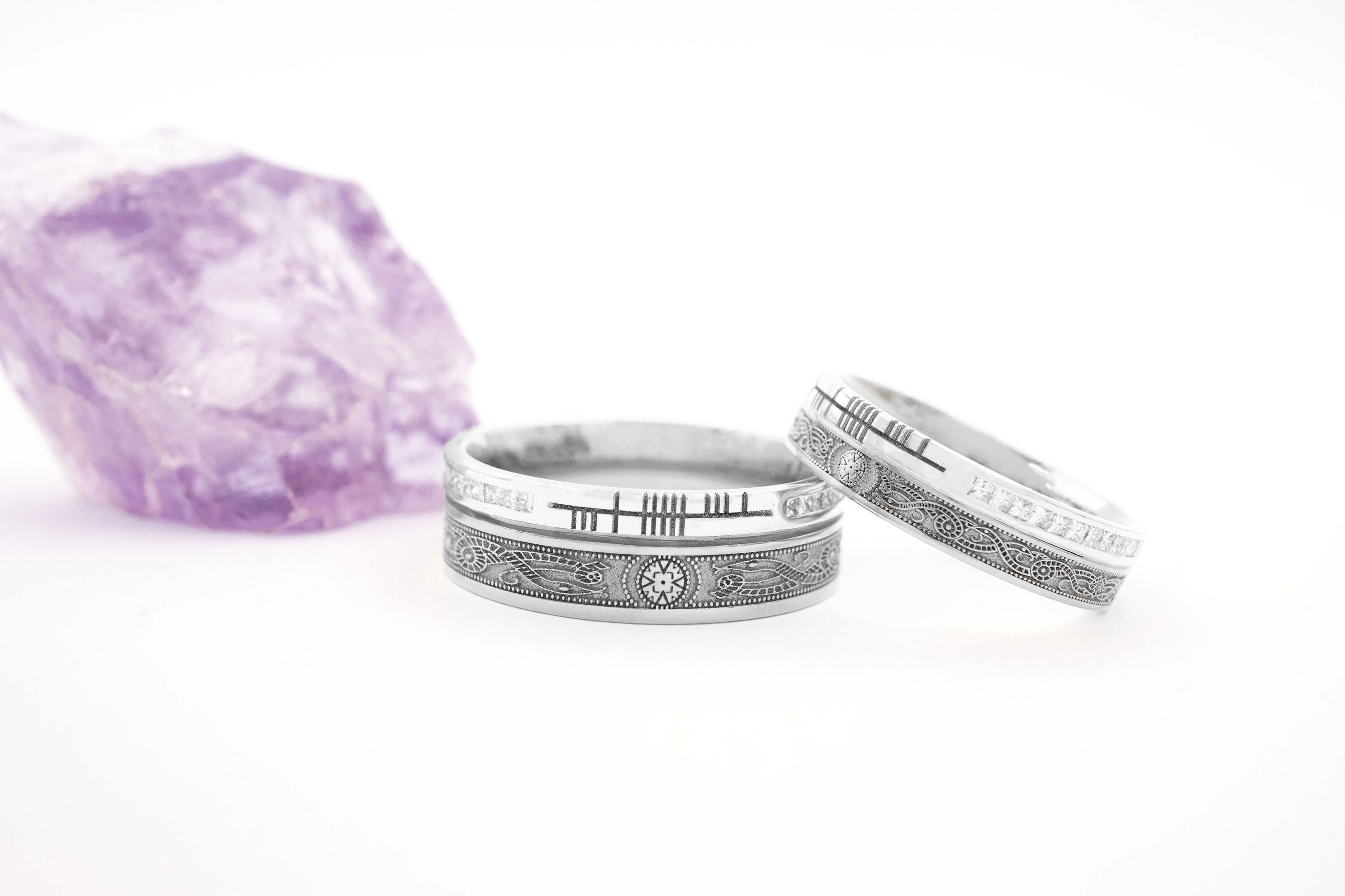 Mens Platinum 600 Celtic Warrior 7.3mm Ring