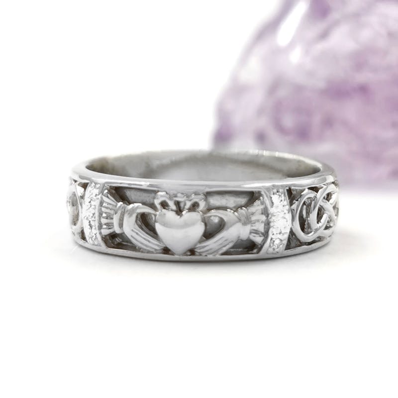 Irish diamond wedding rings Clearance