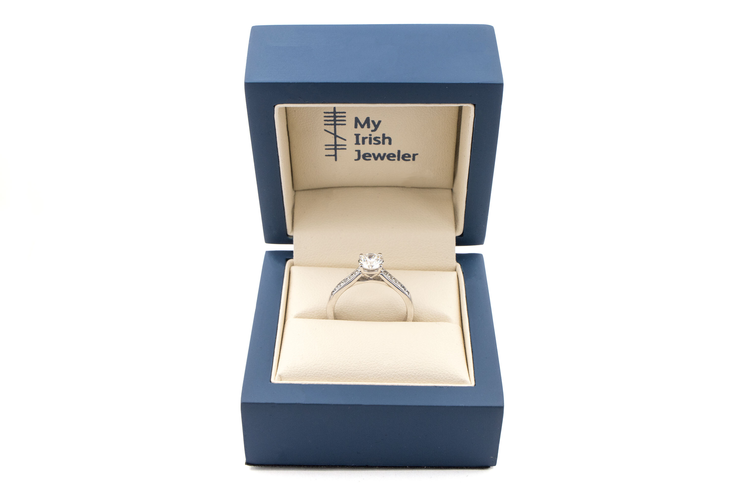 Romantic White Gold Mo Anam Cara Engagement Ring For Women