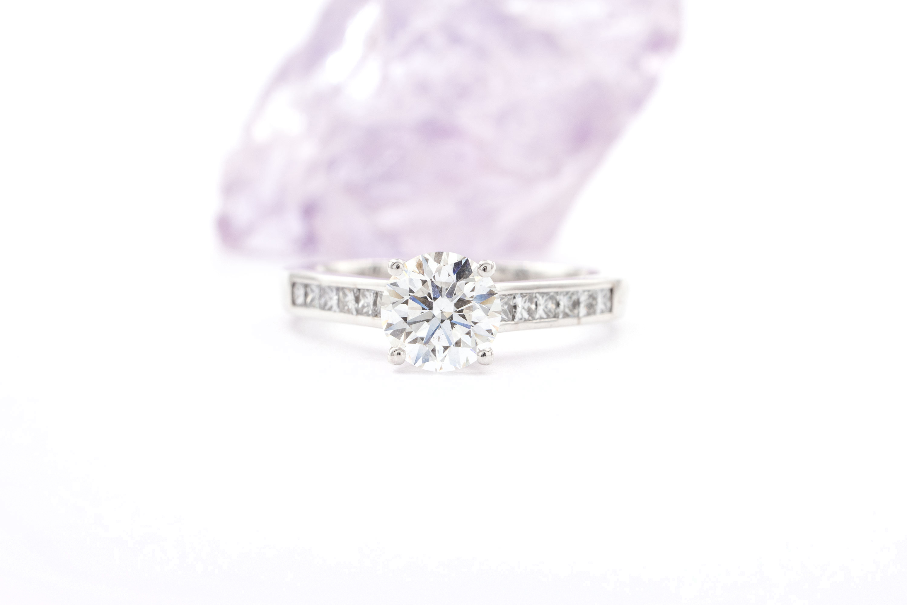 Striking White Gold Mo Anam Cara Ring For Women