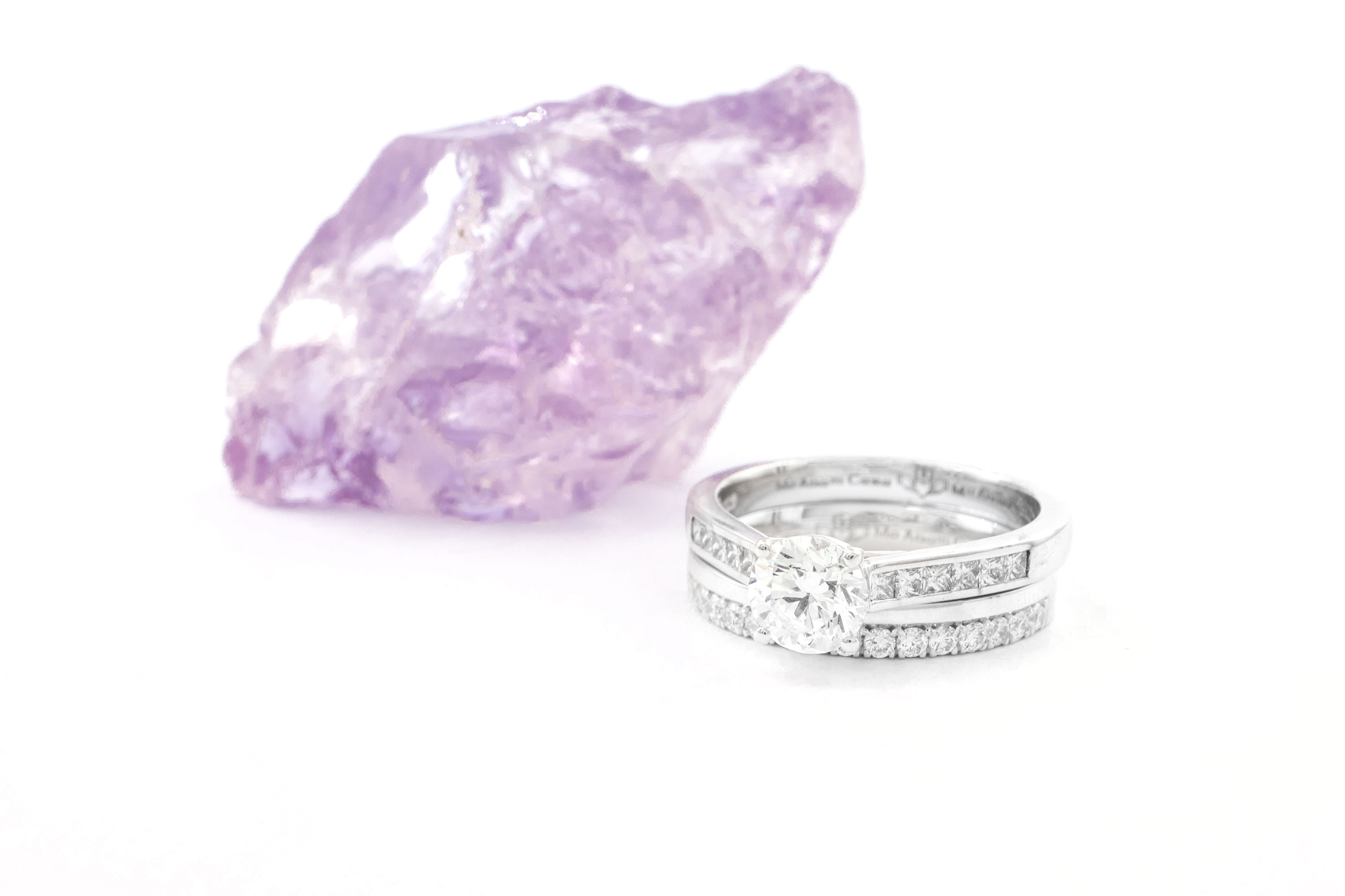 Romantic White Gold Mo Anam Cara Engagement Ring For Women