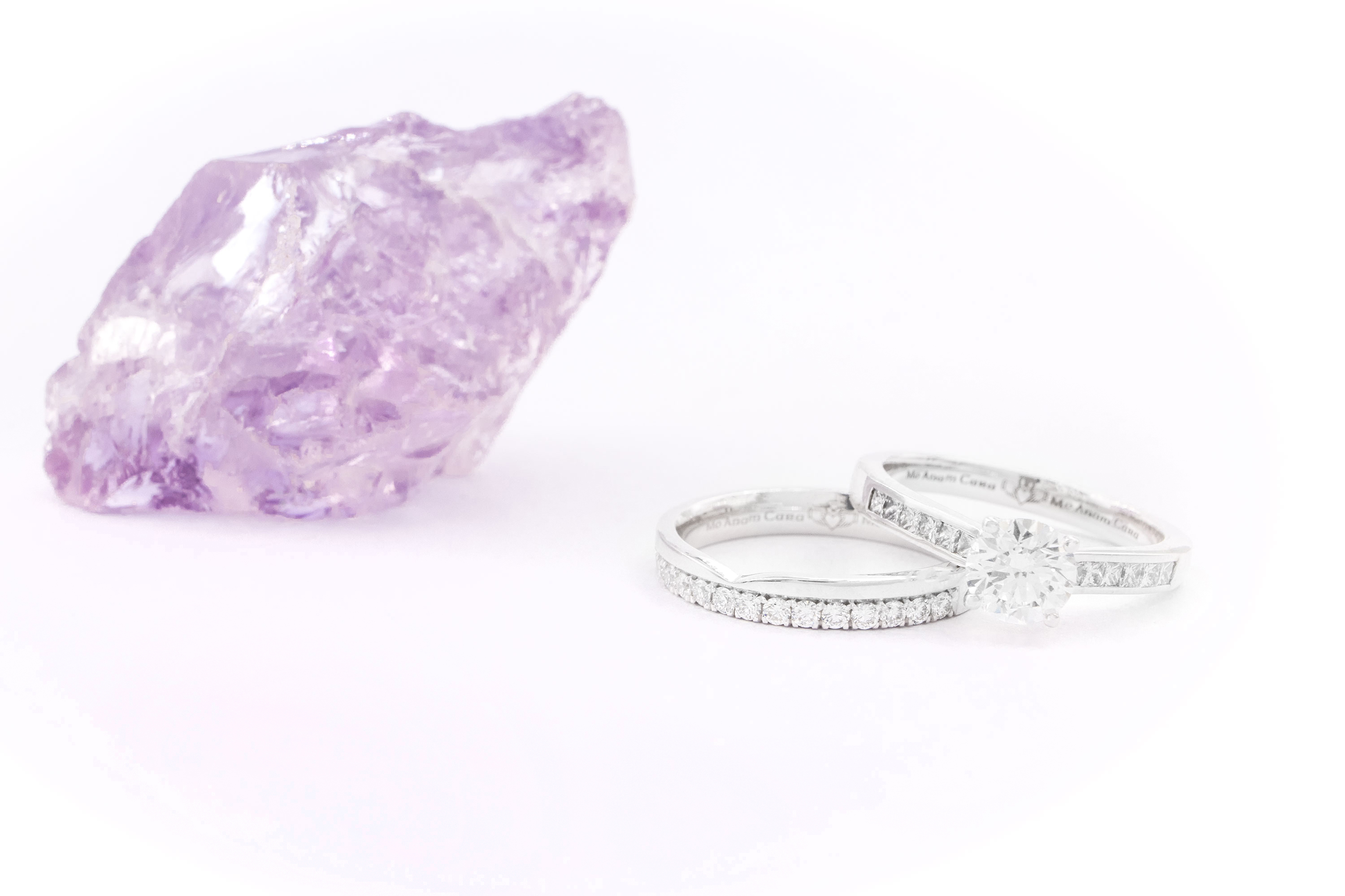 Womens Mo Anam Cara Ring in Real White Gold