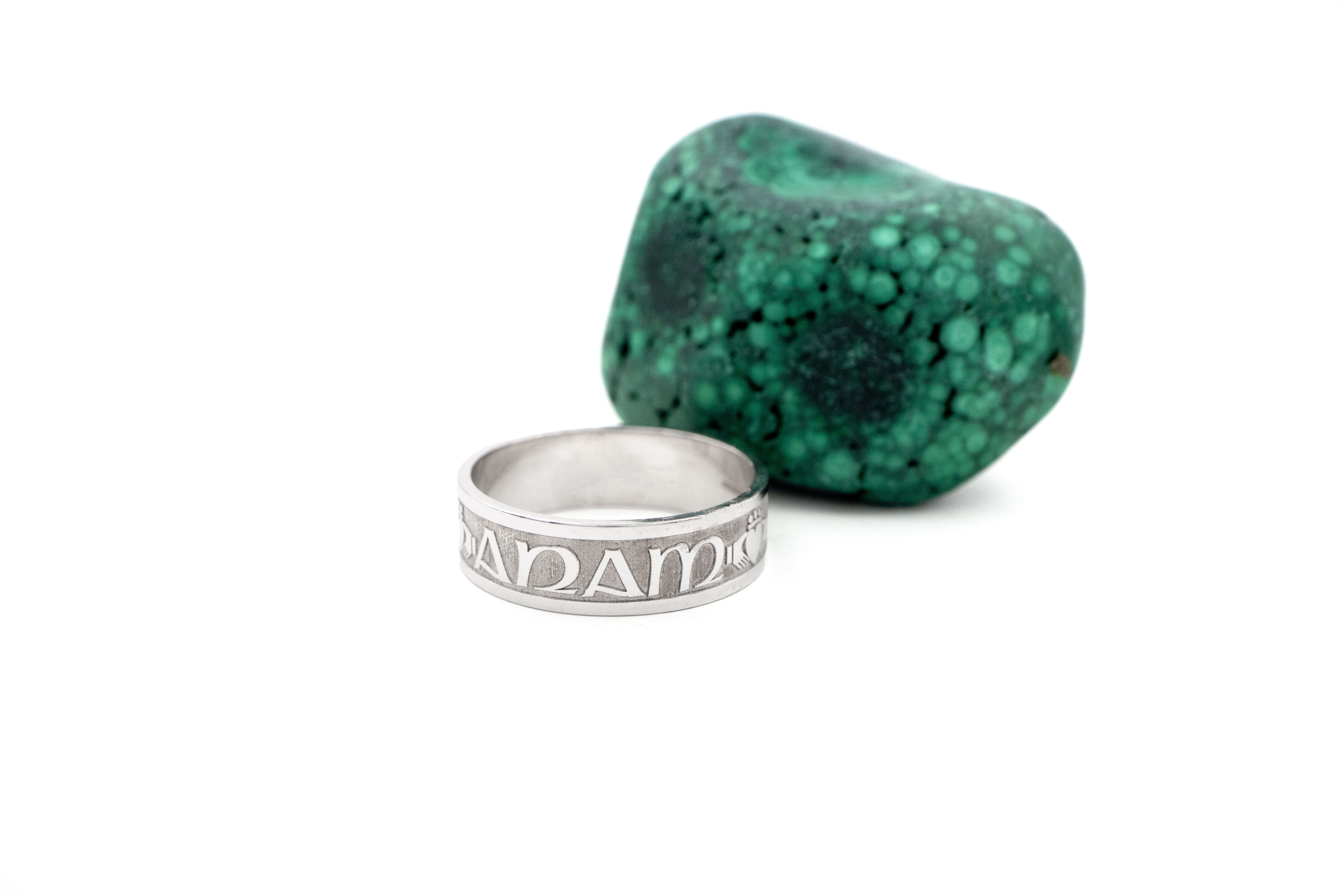 Authentic White Gold Mo Anam Cara 5.0mm Ring