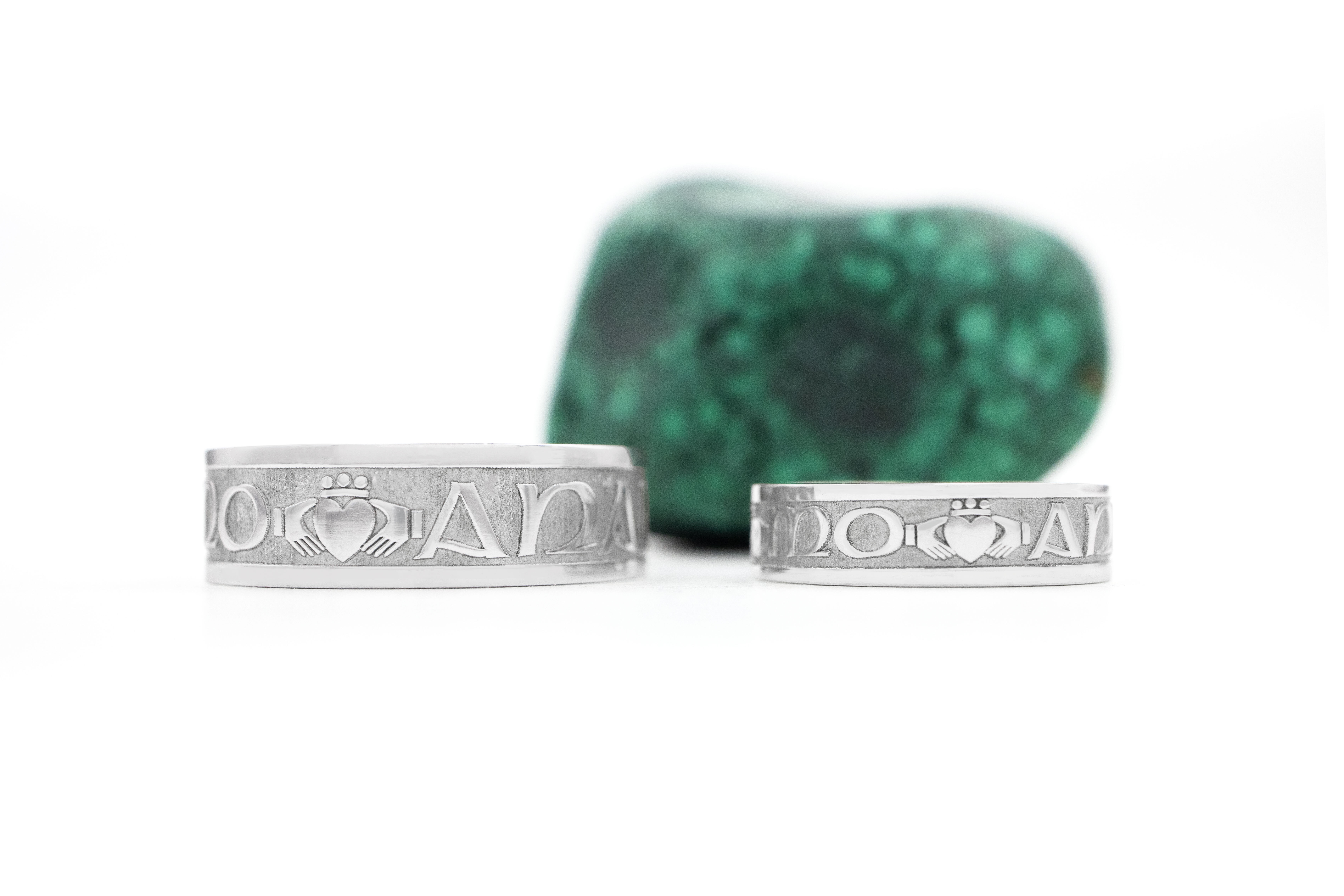 Mo Anam Cara 5.0mm Ring in Real 14K White Gold