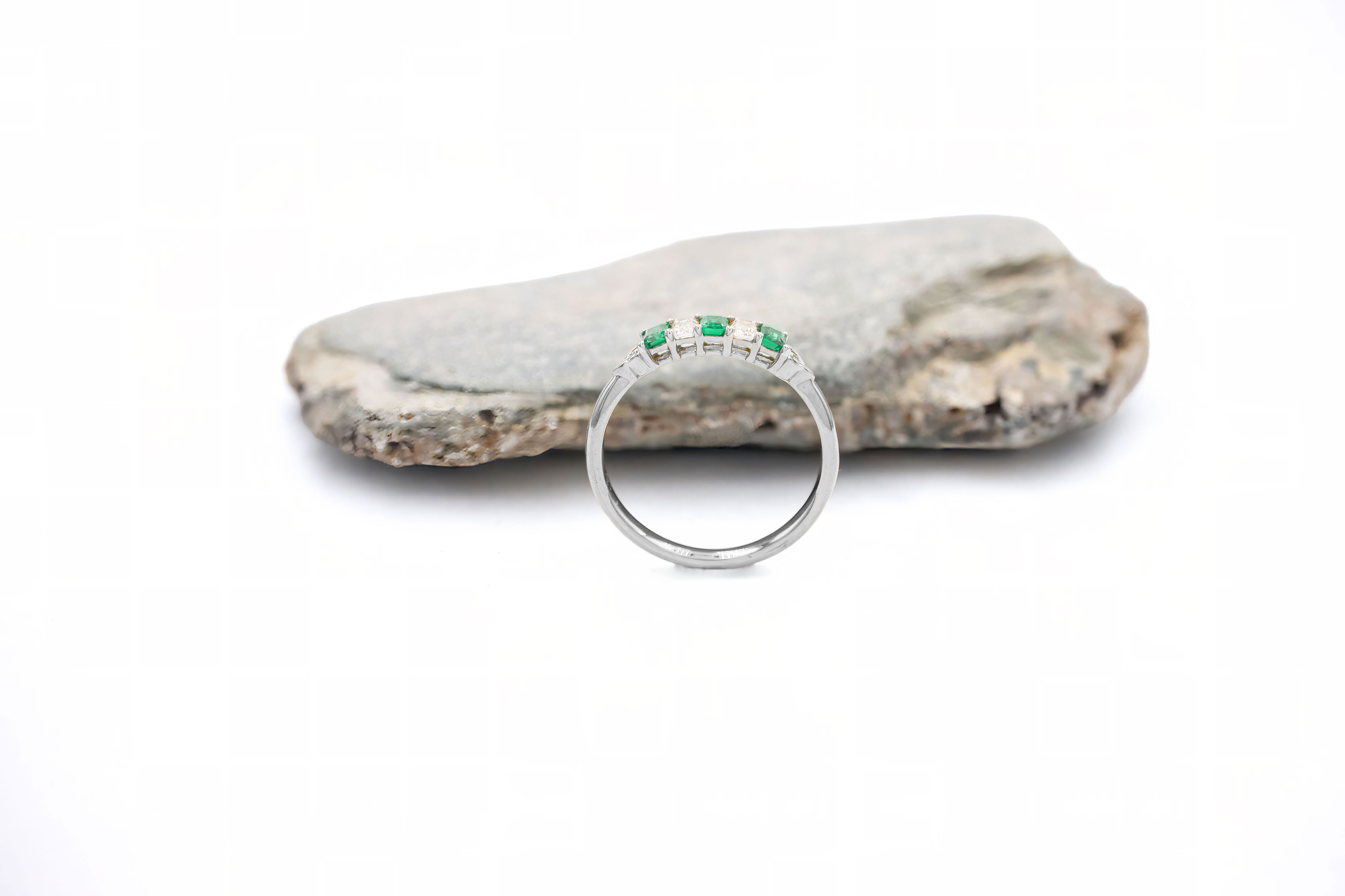 Irish White Gold Trinity Knot Anniversary Ring With a Polished Finish For Women