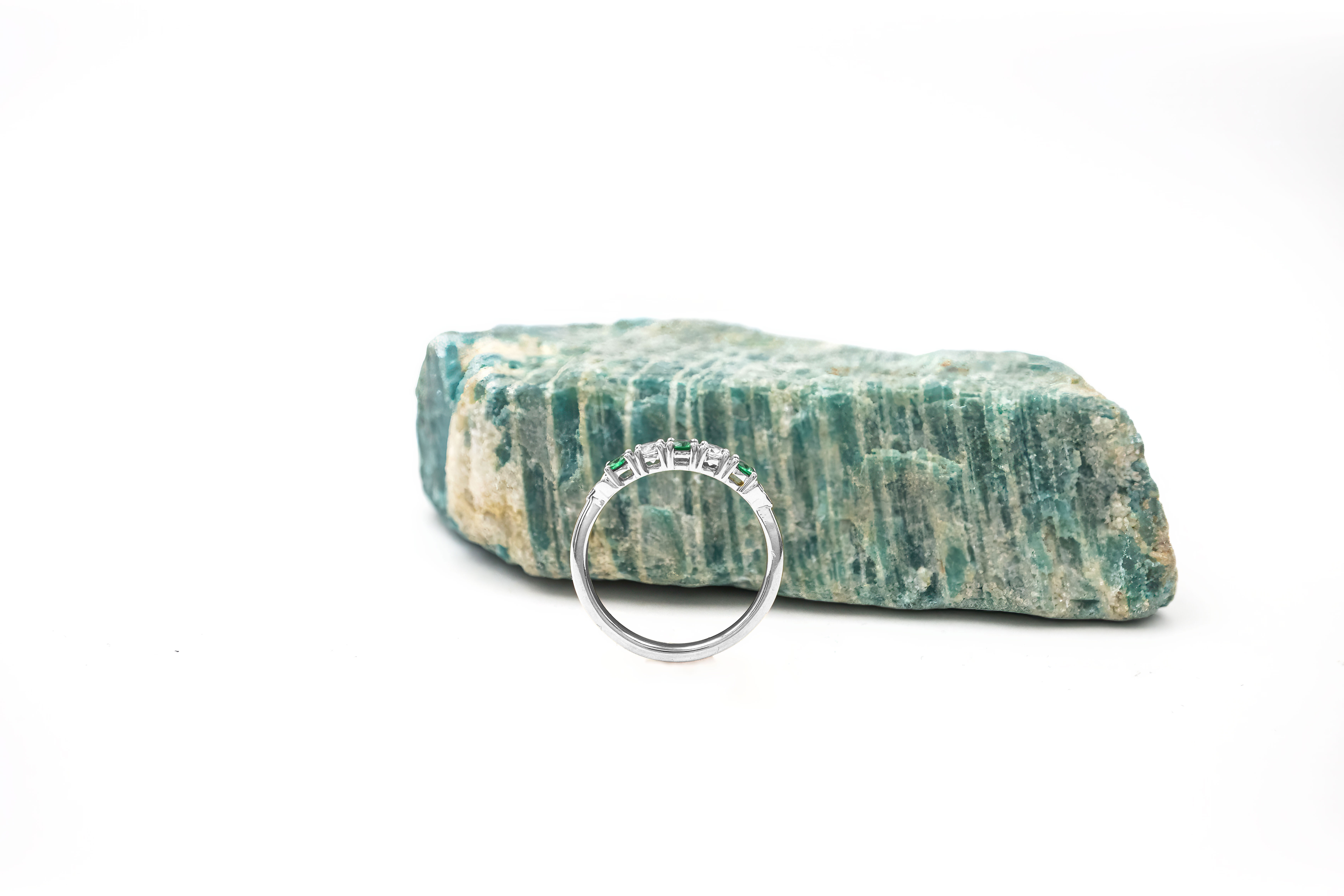 Womens Irish Polished 14K White Gold Trinity Knot Ring