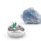 Womens Irish White Gold Claddagh Engagement Ring. Picture Of The Back. - Gallery