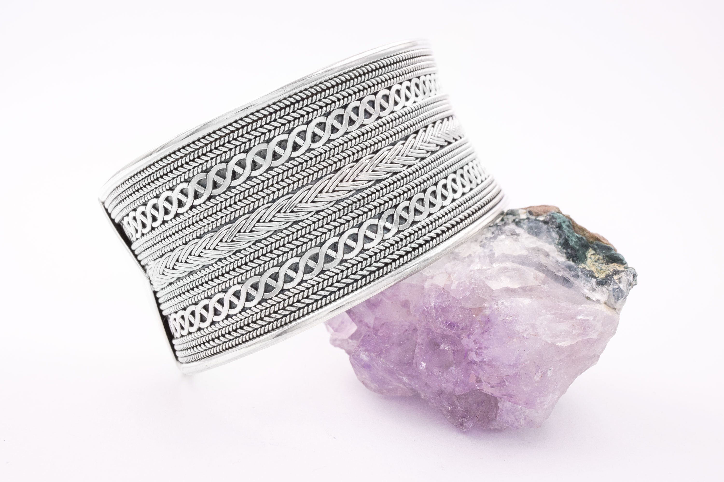 Womens Real Sterling Silver Celtic Knot Bracelet