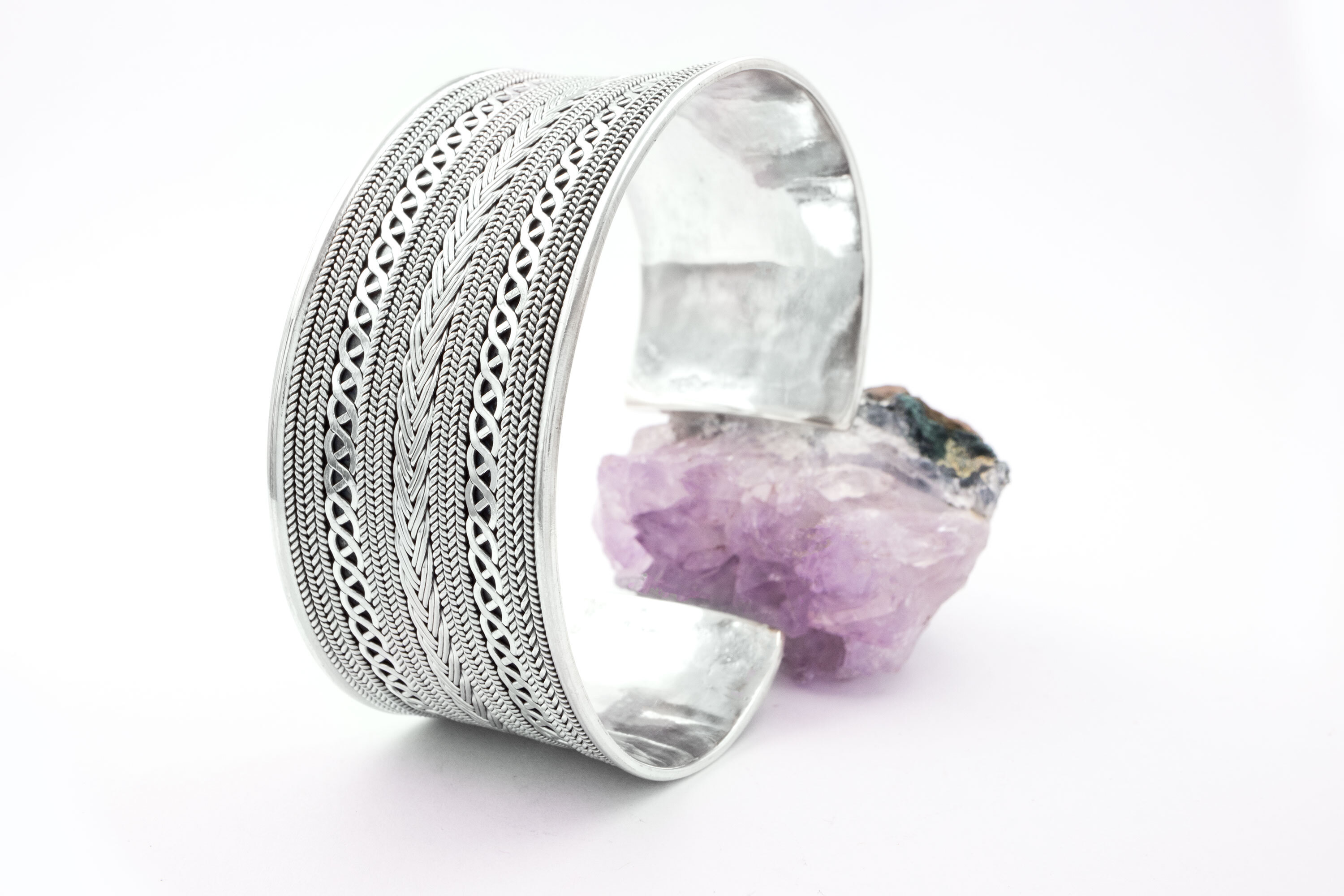 Womens Genuine Sterling Silver Celtic Knot Bracelet