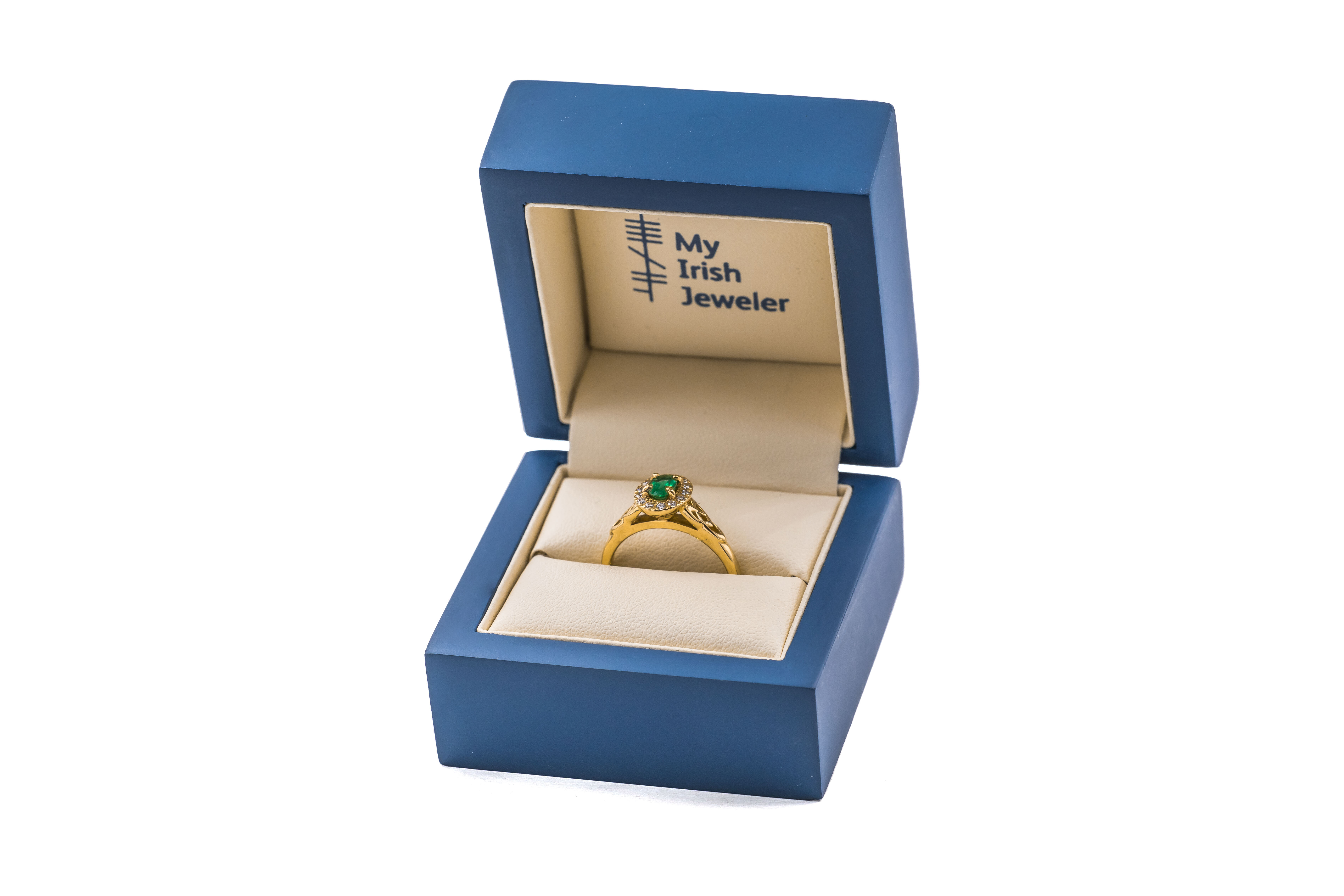 Womens Polished Trinity Knot & Celtic Knot Ring in Real 18K Yellow Gold. In Luxury Packaging.