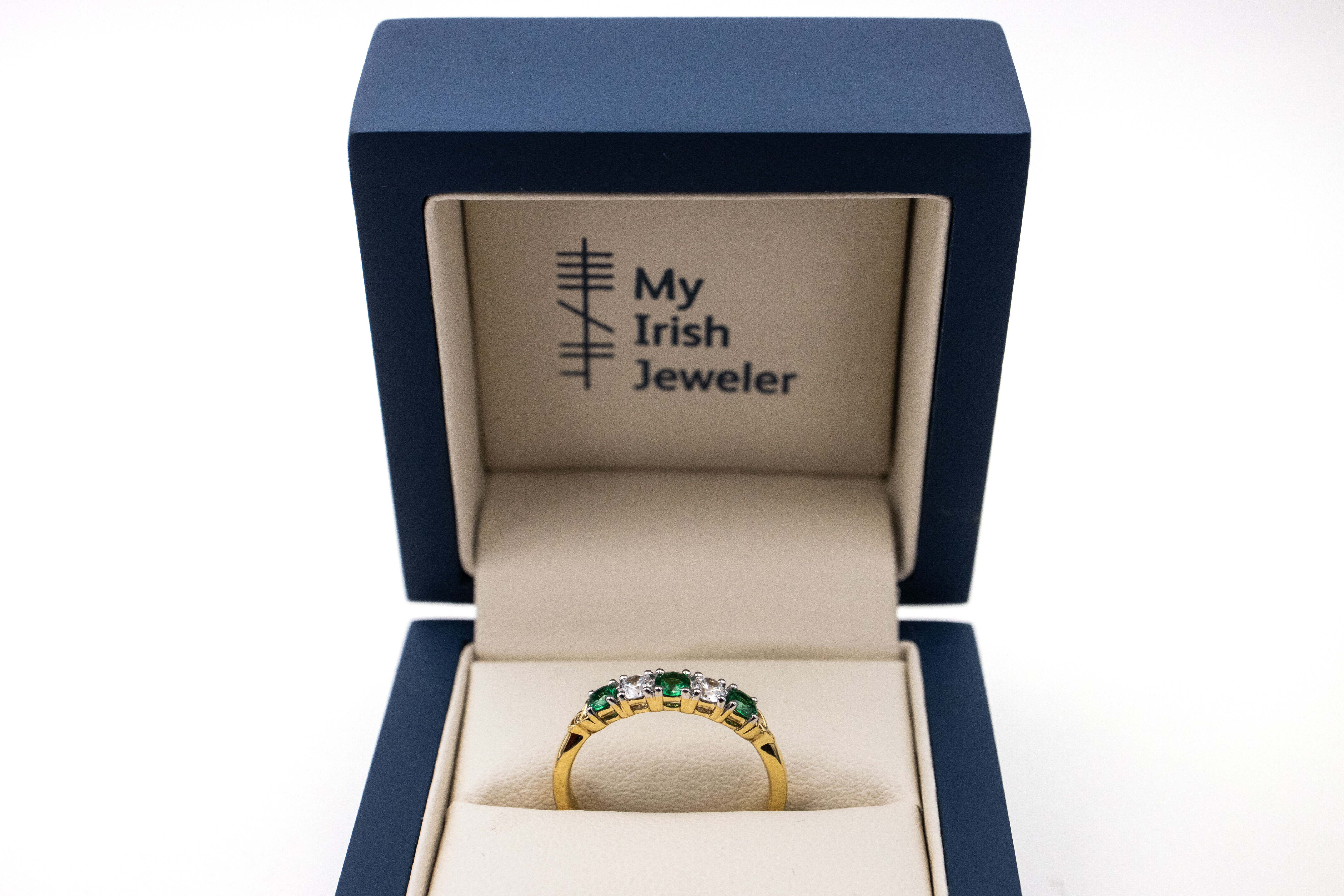 Genuine 14K Yellow Gold Trinity Knot Ring With a Polished Finish For Women