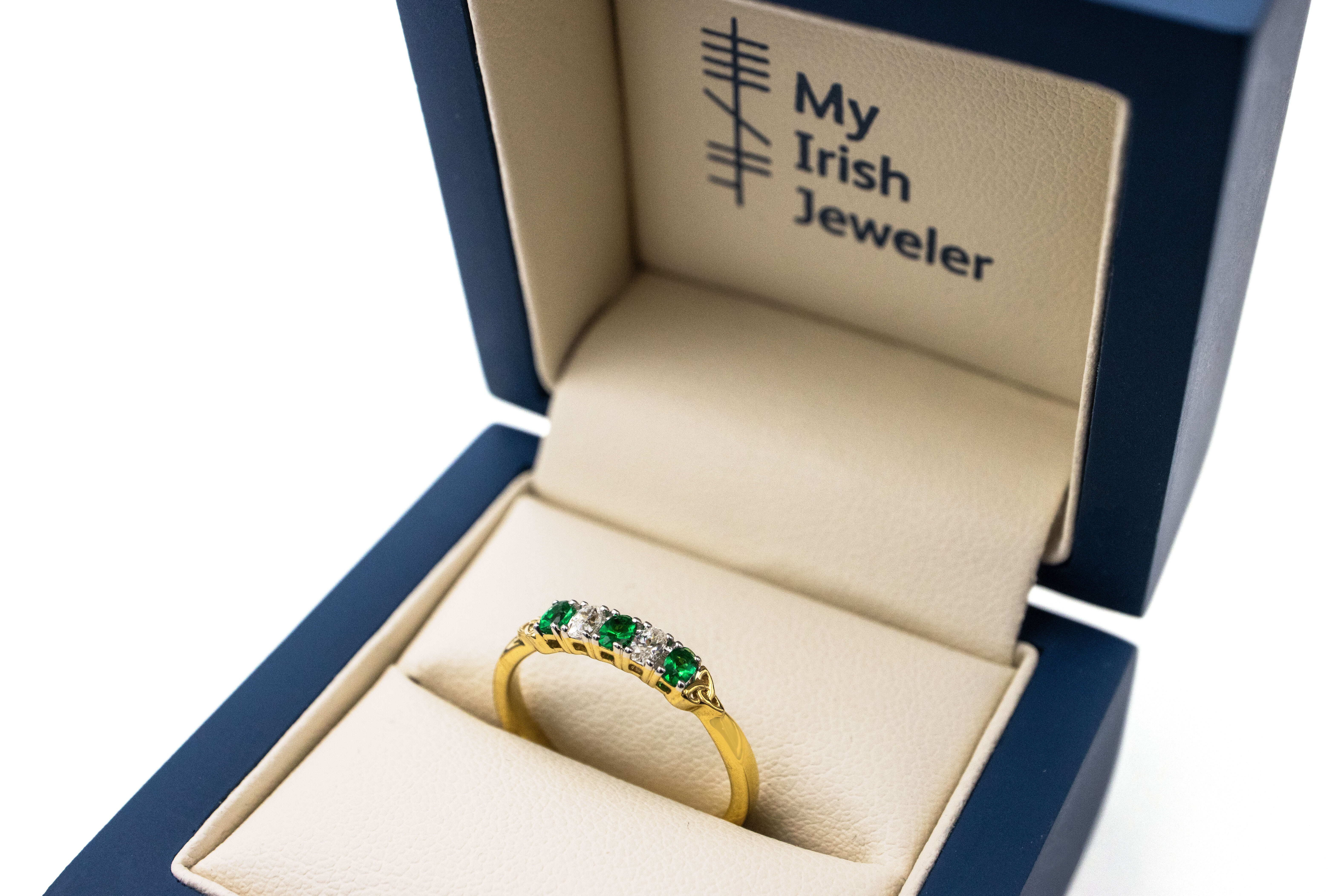 Womens Genuine Polished Yellow Gold Trinity Knot Anniversary Ring