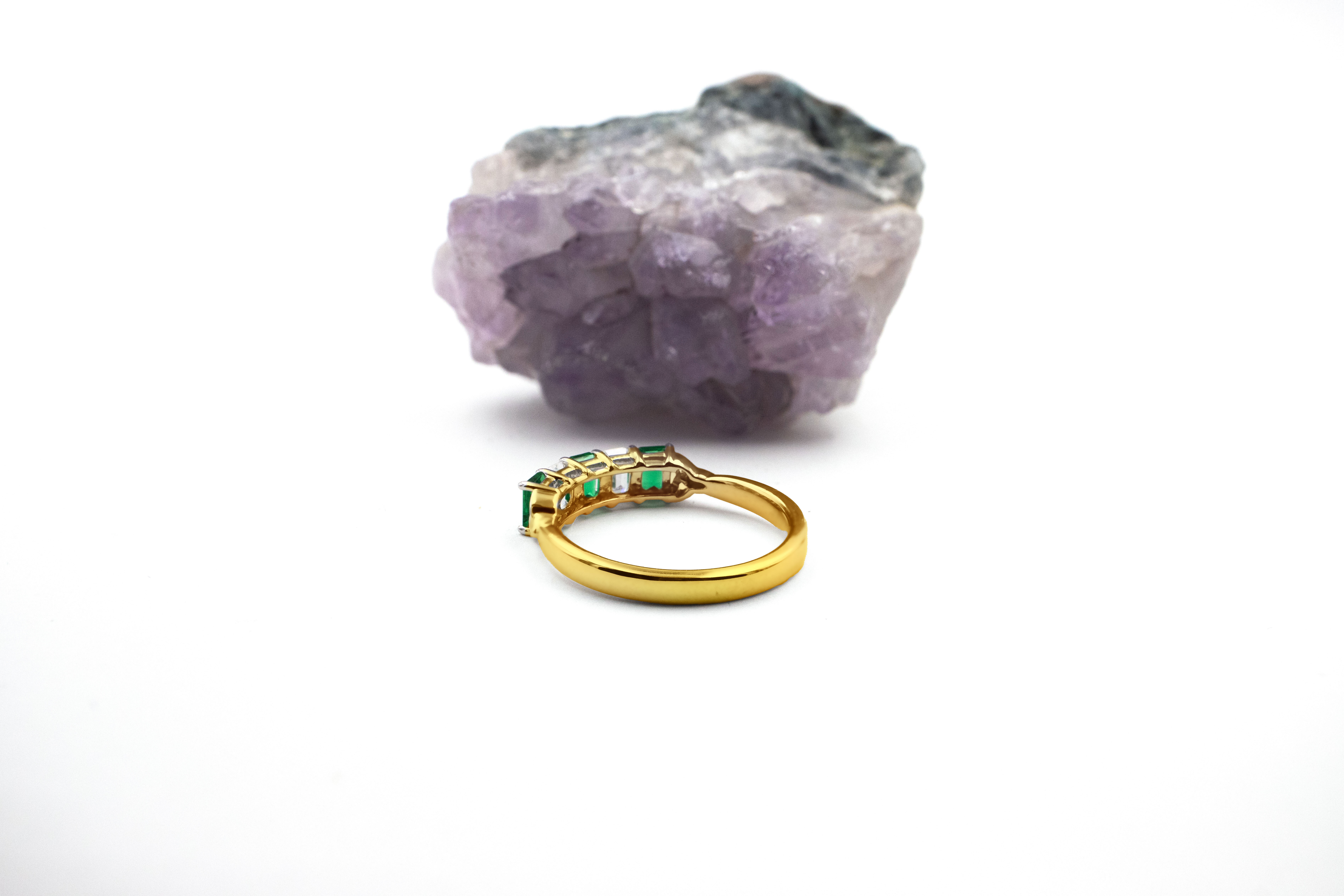 Irish Yellow Gold Trinity Knot Anniversary Ring For Women With a Polished Finish