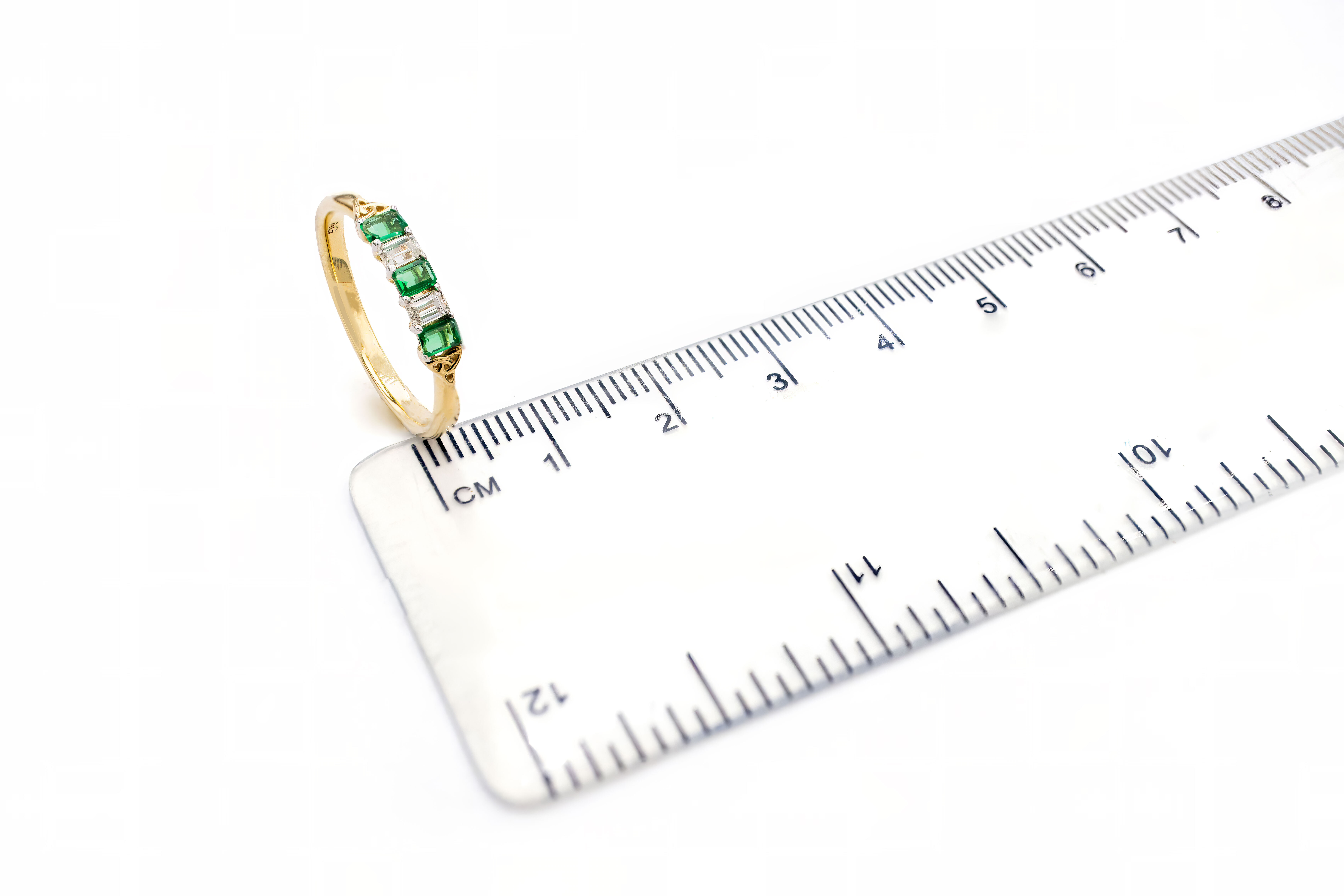 Authentic Yellow Gold Trinity Knot Anniversary Ring With a Polished Finish For Women