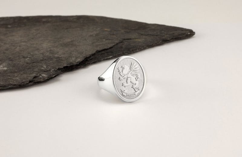 Family Crest - Griffin family crest ring
