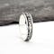 Womens Oxidized Gaelic 5.0mm Ring in Real Sterling Silver - Gallery
