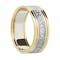 Gorgeous 14K White Gold & Yellow Gold Gaelic 7.5mm Ring For Women - Gallery