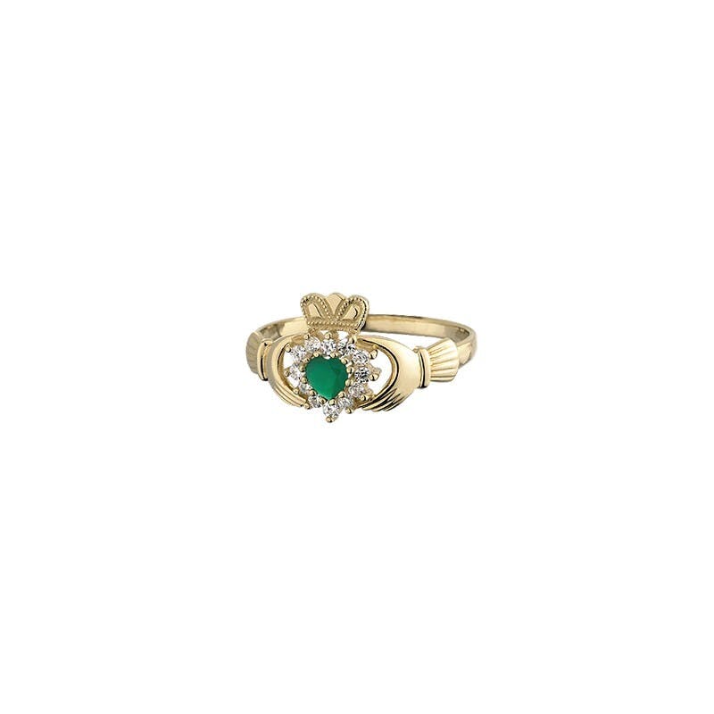 Attractive Yellow Gold Claddagh Ring For Women