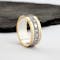Striking White Gold & Yellow Gold Gaelic 9.0mm Ring For Women - Gallery