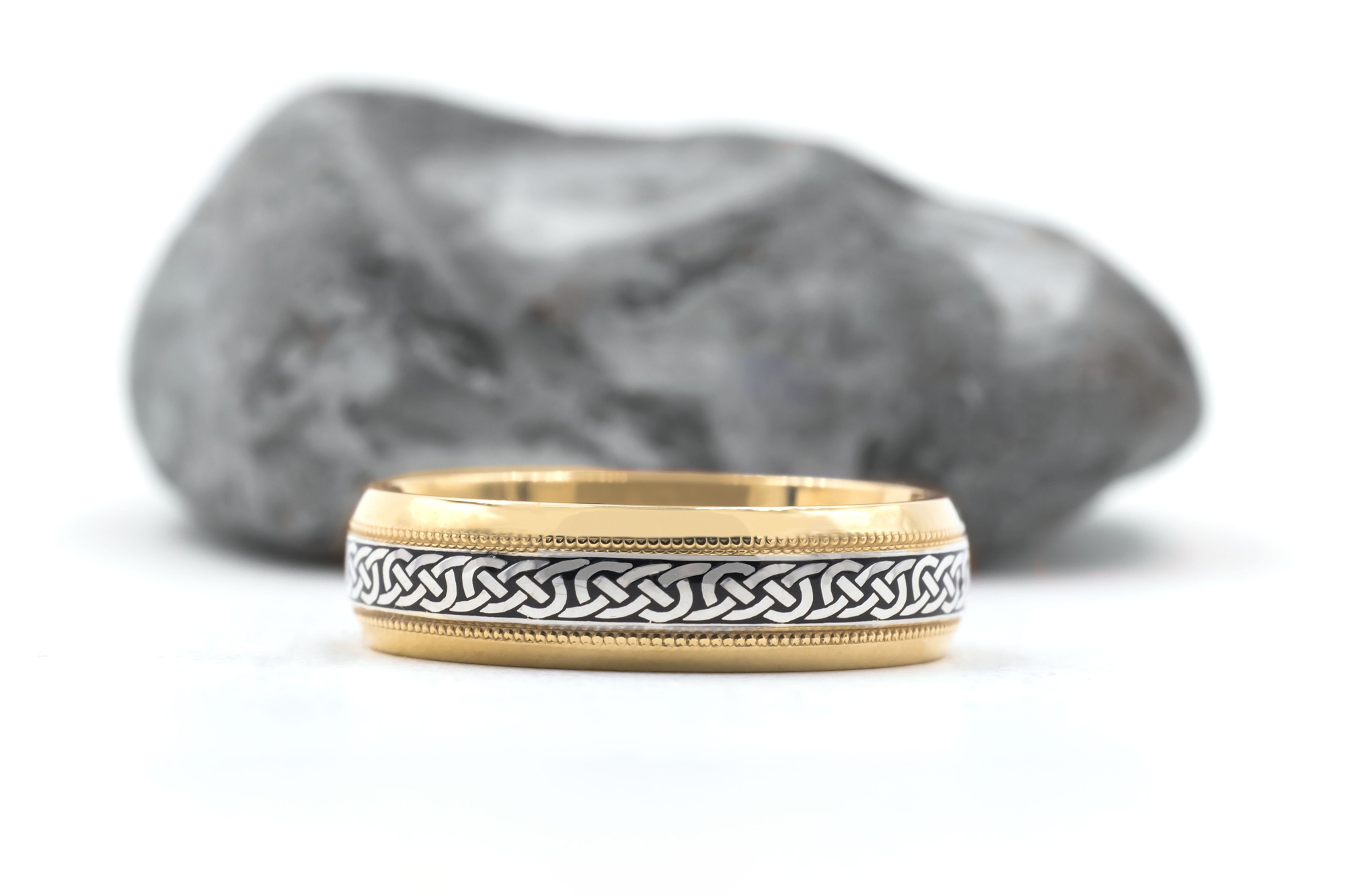 Celtic Knot Milgrain Ring | My Irish Jeweler