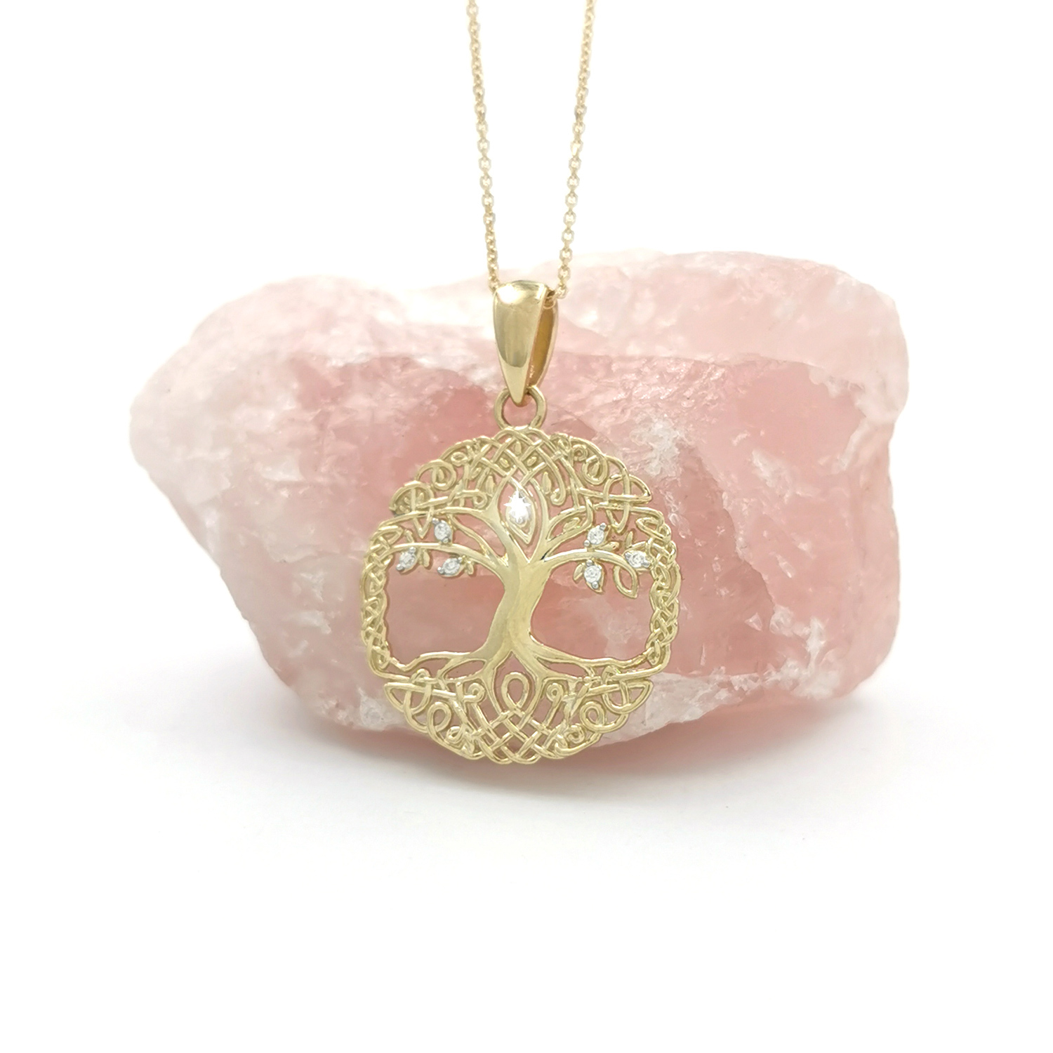 Tree of Life - Shown with 18" Light Cable Chain