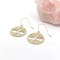 Womens Tree of Life Earrings in Yellow Gold - Gallery