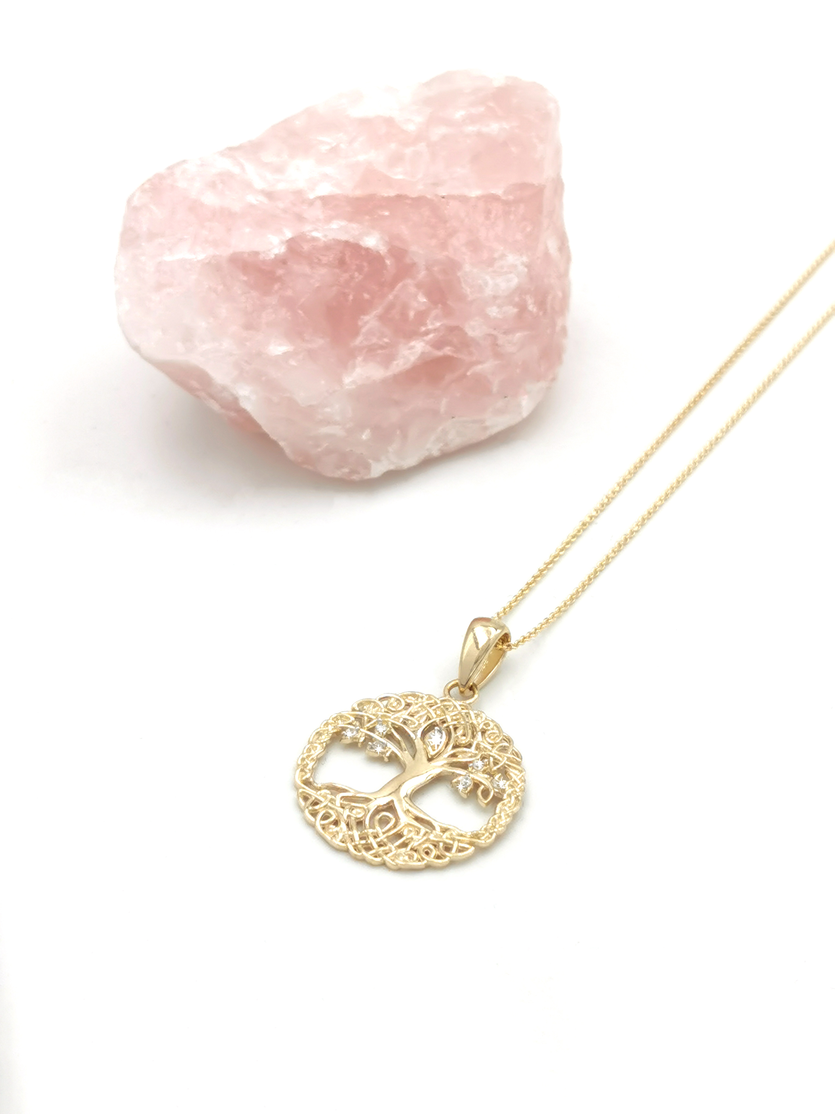 Tree of Life - Shown with 18" Light Cable Chain