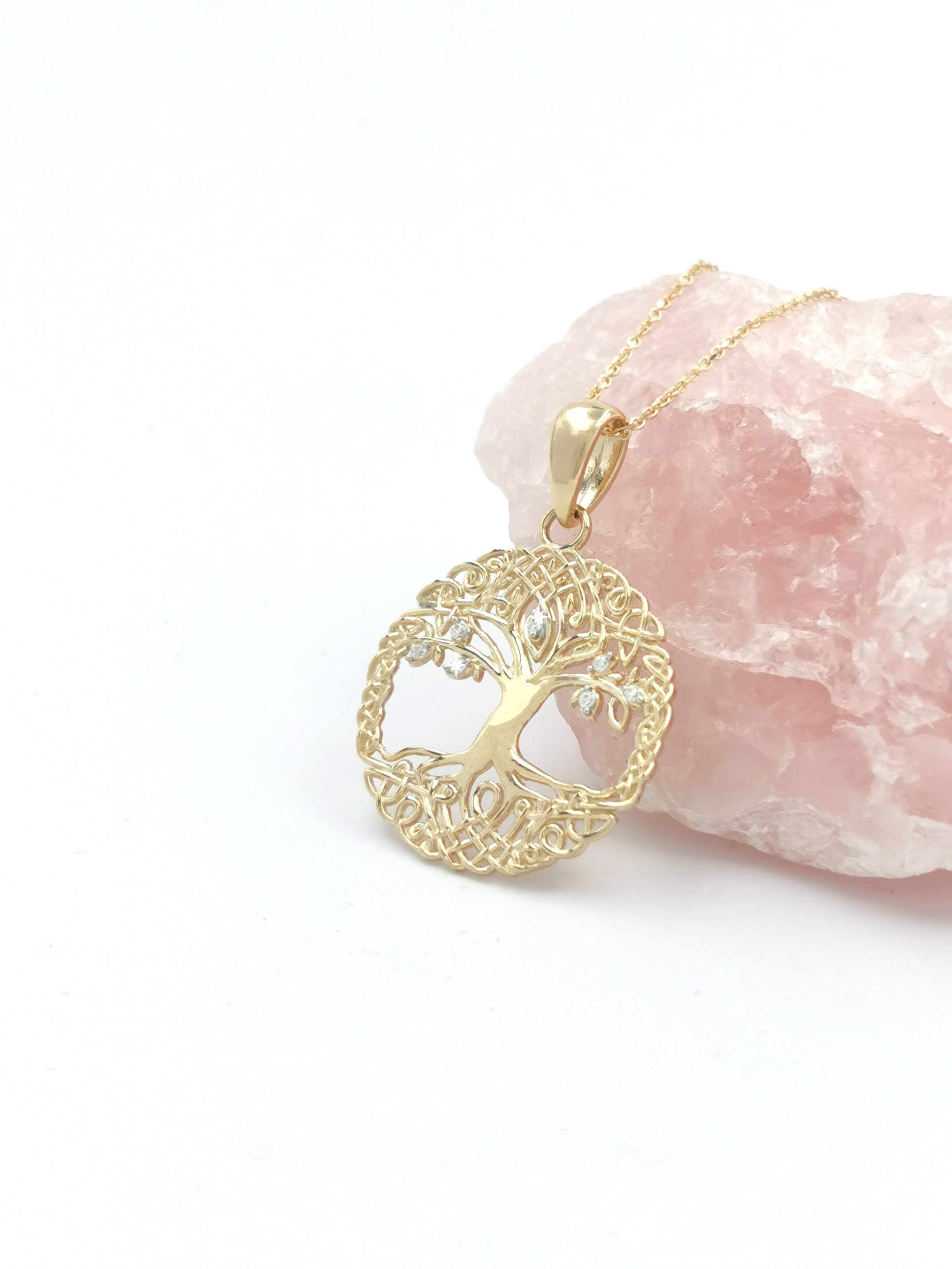 Tree of Life - Shown with 18" Light Cable Chain