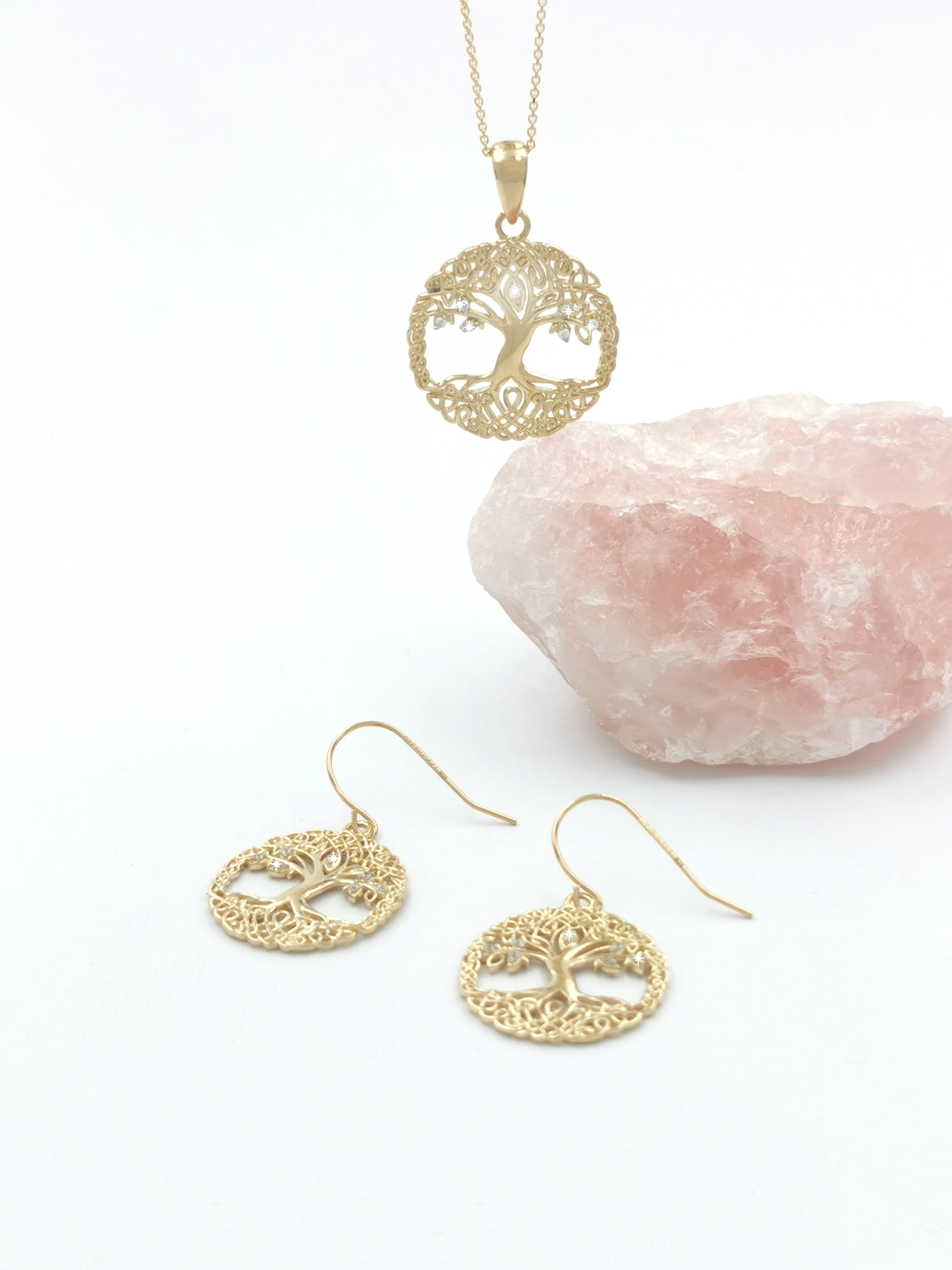 Tree of Life - Pendant and Matching Earrings