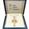 Authentic 14K Yellow Gold Celtic Cross Necklace For Women. In Luxury Packaging. - Gallery