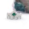 14K White Gold Emerald Claddagh With Optional Wedding Band - Gallery