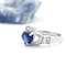 Genuine 14K White Gold Claddagh Ring For Women. Side View. - Gallery