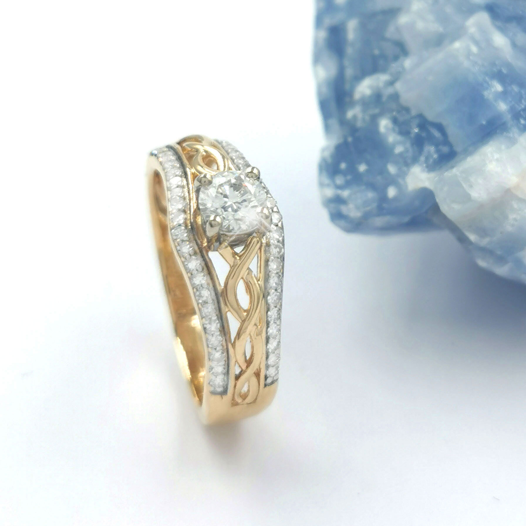 14K Yellow Gold 0.33ct Diamond
