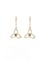 Authentic 14K Yellow Gold Trinity Knot & Celtic Knot Earrings For Women - Gallery