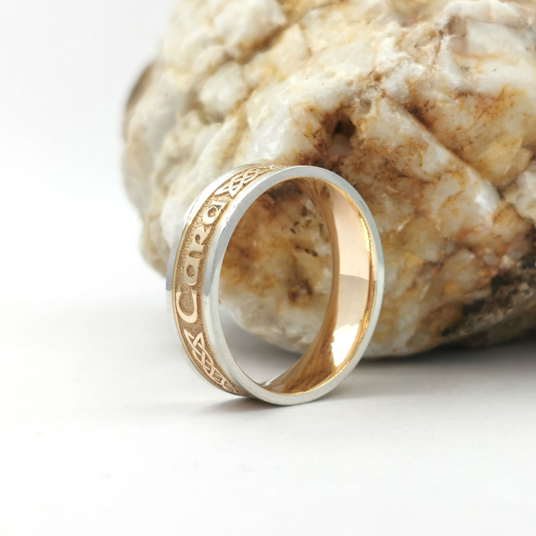 Two-Tone Mo Anam Cara Wedding Band