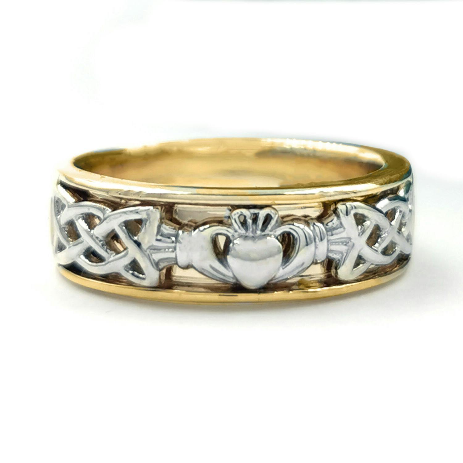 Irish Claddagh Engagement Ring Meaning Wedding Band What Does The