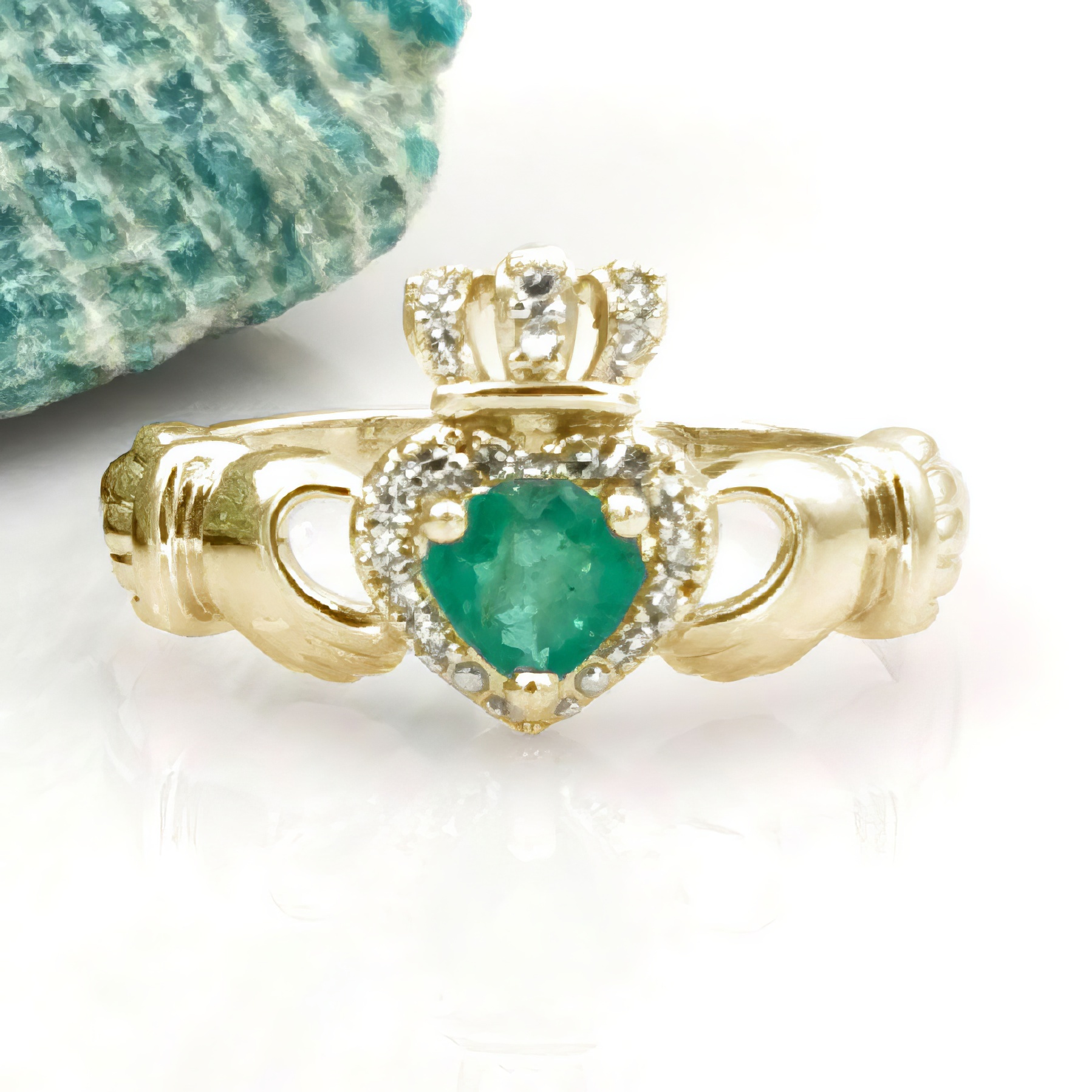 14K Yellow Gold 0.50ct Emerald