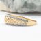 14k yellow gold diamond celtic knot ring 11132 - Gallery
