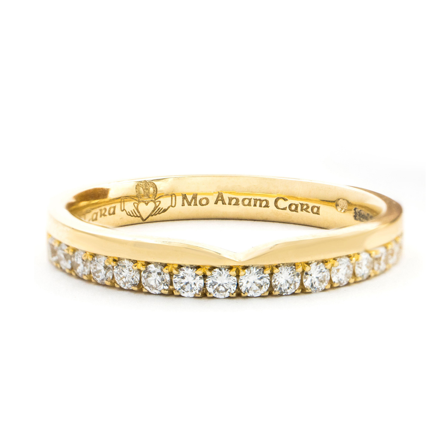 14k yellow gold mo anam cara diamond ring 23990