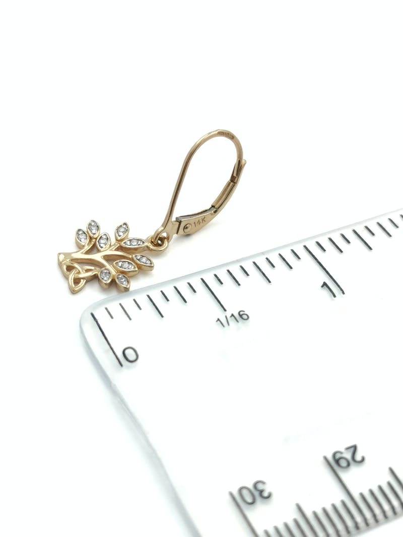 Gorgeous Yellow Gold Tree of Life Gift Set For Women. Picture For Scale.