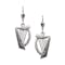 Womens Sterling Silver Irish Harp Earrings - Gallery