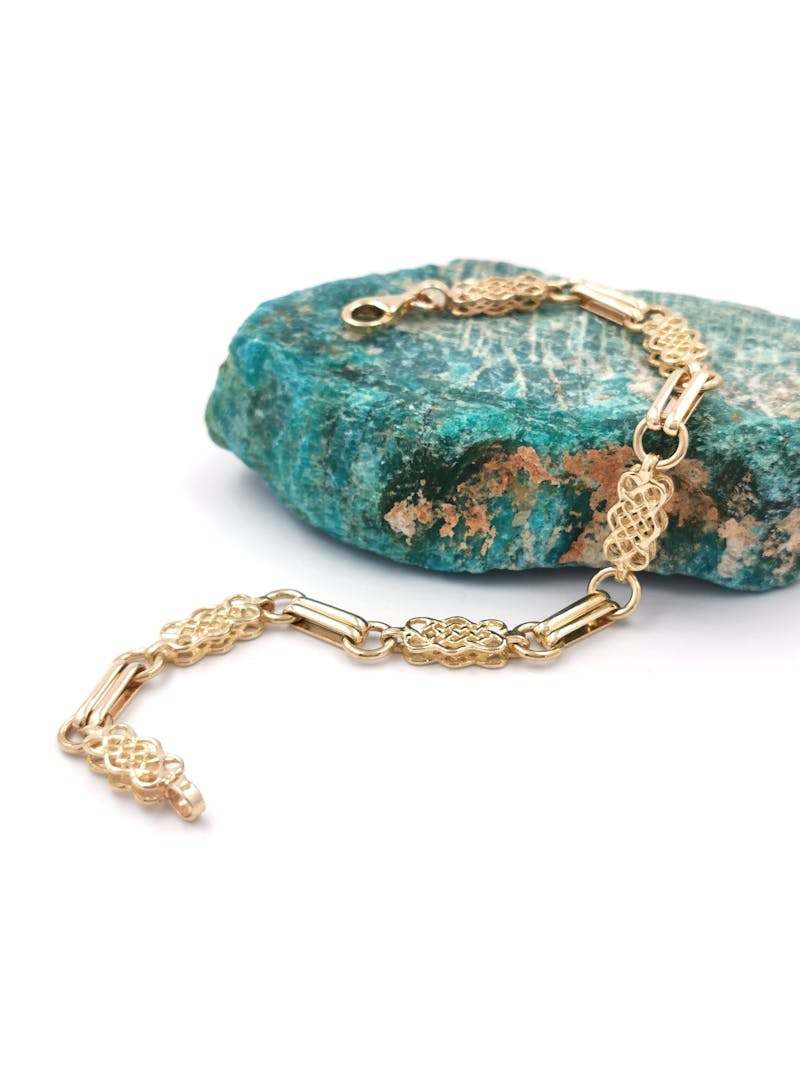 9K Gold Handmade Celtic Bracelet, Made in Ireland My Irish Jeweler