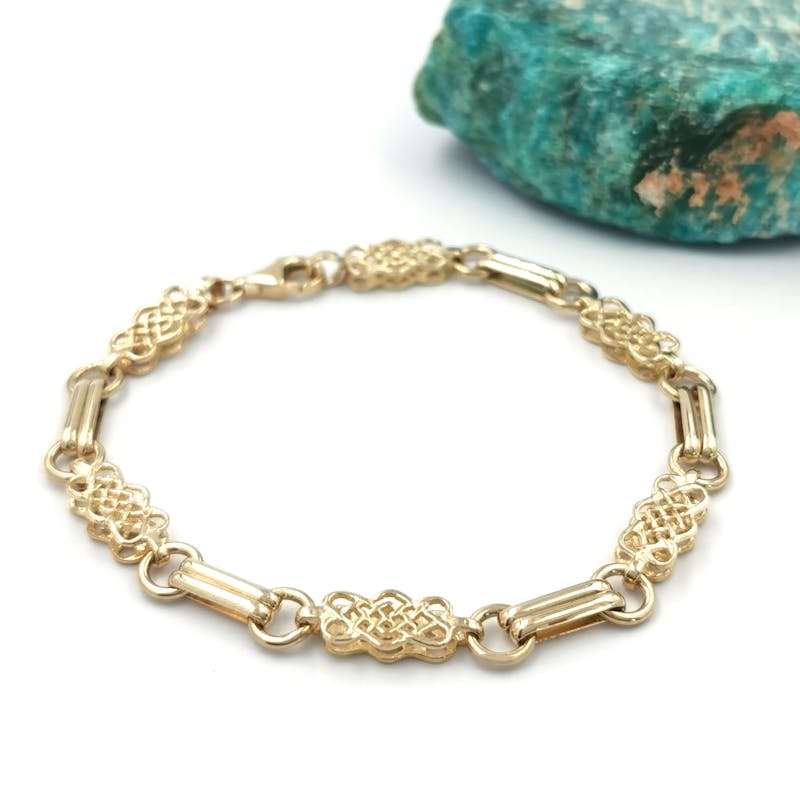 9K Gold Handmade Celtic Bracelet